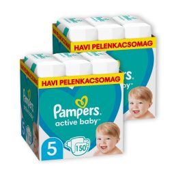   INGYENES SZÁLLÍTÁS - Pampers Active Baby pelenka, Junior 5, 11-16 kg, 1+1, 300 db