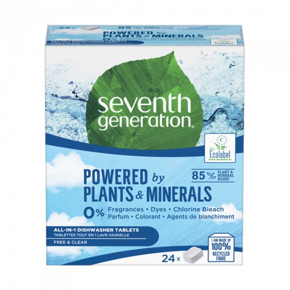 Seventh Generation Free & Clear öko mosogatógép tabletta 24 db