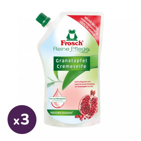 Frosch folyékony szappan utántöltő gránátalmával 3x500 ml