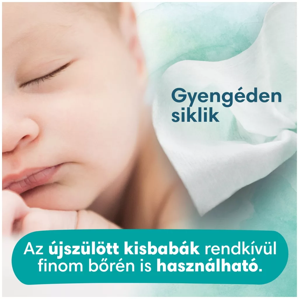 Pampers Harmonie Aqua Plastic Free műanyagmentes nedves törlőkendő (9x48 db)