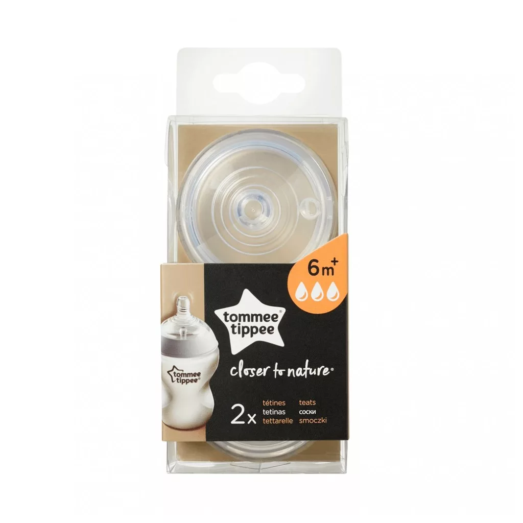 Tommee Tippee CTN etetőcumi, gyors folyású 6 hó+ (2 db)