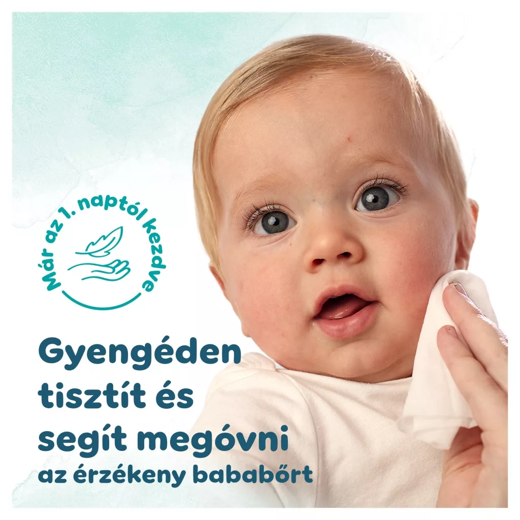 Pampers Harmonie Aqua Plastic Free műanyagmentes nedves törlőkendő (24x48 db)