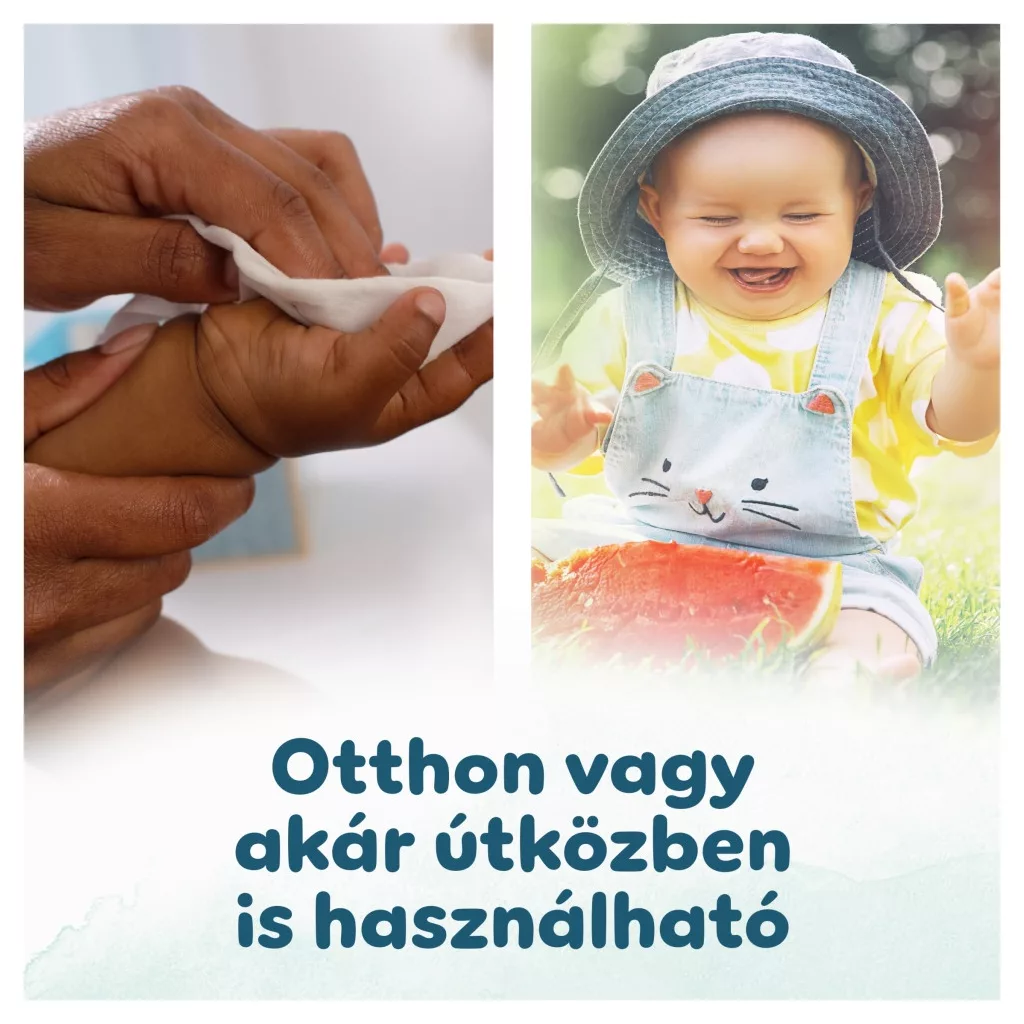Pampers Harmonie Aqua Plastic Free műanyagmentes nedves törlőkendő (24x48 db)