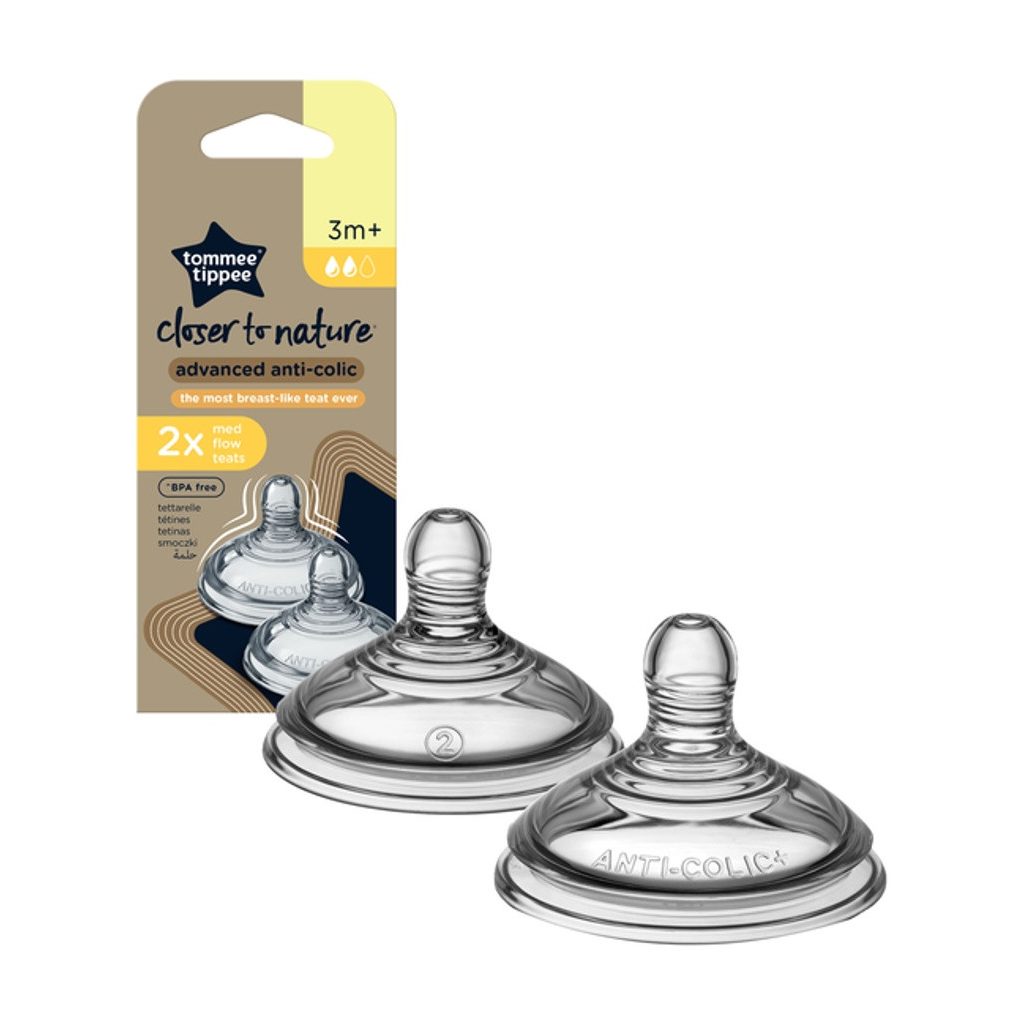 Tommee Tippee Advanced Anti-Colic etetőcumi, közepes folyású 3 hó+ (2db)