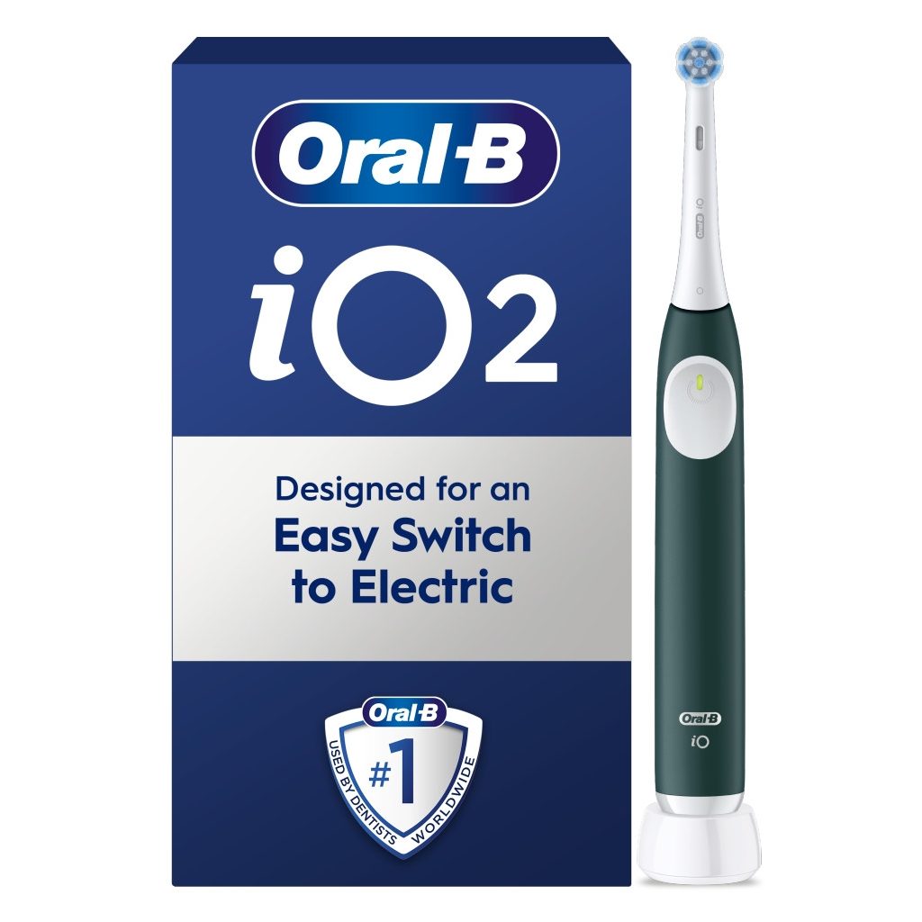 Oral-B iO2 Elektromos fogkefe, Erdőzöld (1 db)