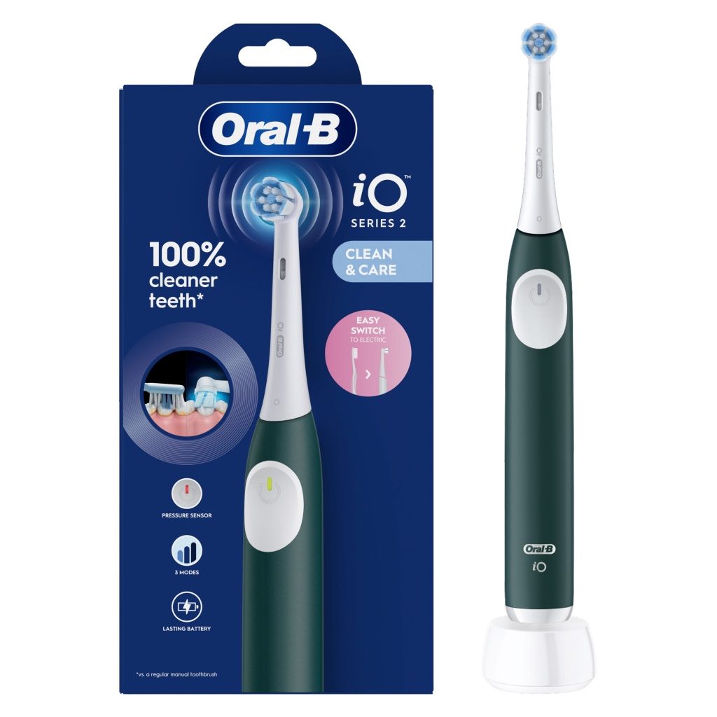 Oral-B iO2 Elektromos fogkefe, Erdőzöld (1 db)