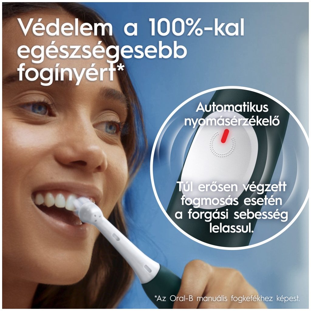 Oral-B iO2 Elektromos fogkefe, Erdőzöld (1 db)