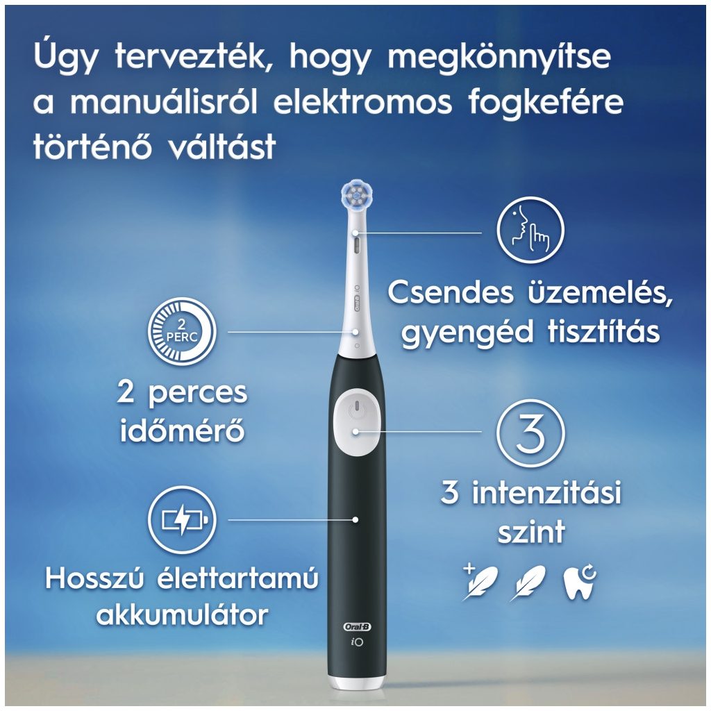 Oral-B iO2 Elektromos fogkefe, Erdőzöld (1 db)