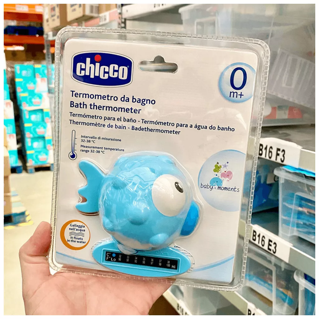 Chicco Halacskás vízhőmérő (kék)