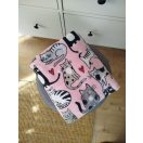 Pihe Puha babatakaró plüss anyagból - cica minta (75x120 cm)