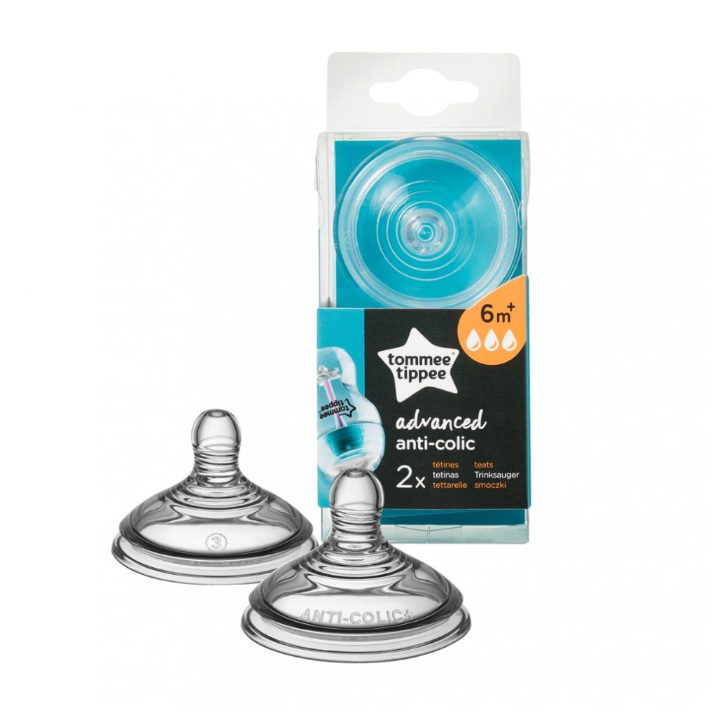 Tommee Tippee Advanced Anti-Colic cumisüveg cumi, gyors folyású (2 db)