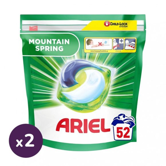 Ariel Mountain Spring mosókapszula (2x52 db)