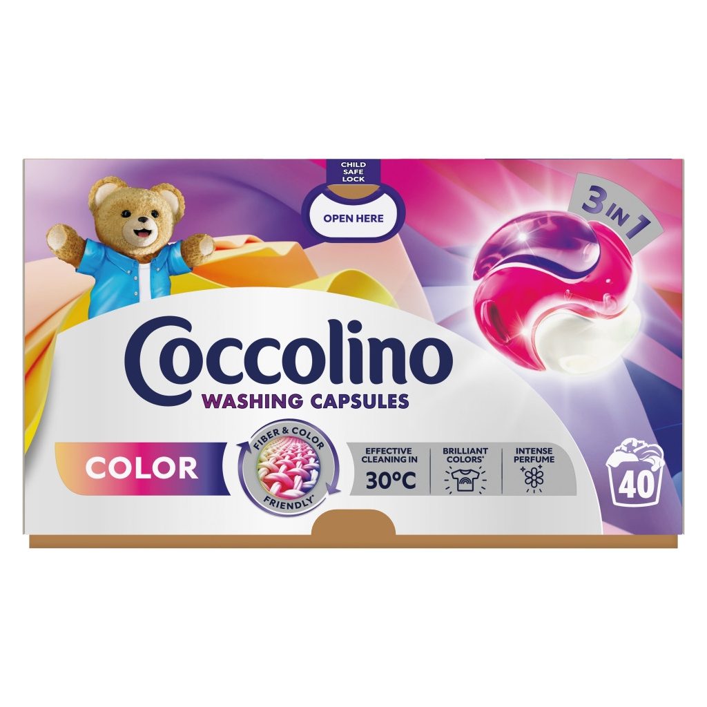 Coccolino Color mosókapszula, színes ruhákhoz (40 db)