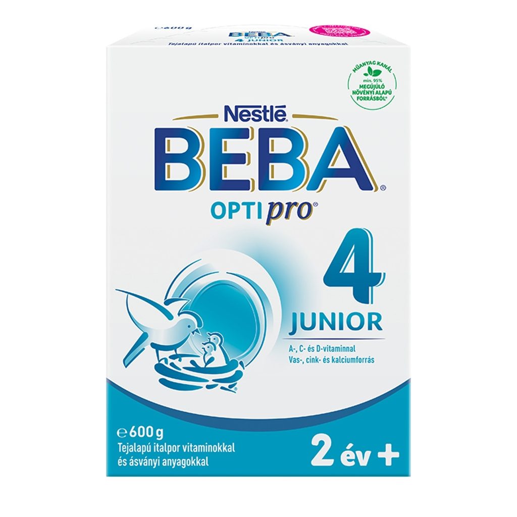 BEBA OptiPro 4 Junior tejalapú italpor vitaminokkal és ásványi anyagokkal 24 hó+ (600 g)