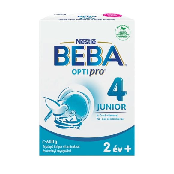 BEBA OptiPro 4 Junior tejalapú italpor vitaminokkal és ásványi anyagokkal 24 hó+ (600 g)