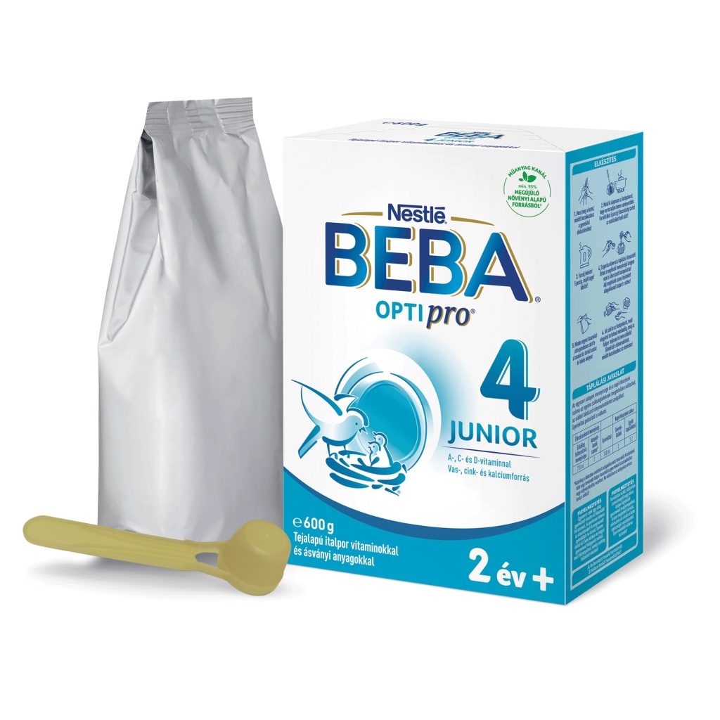 BEBA OptiPro 4 Junior tejalapú italpor vitaminokkal és ásványi anyagokkal 24 hó+ (600 g)