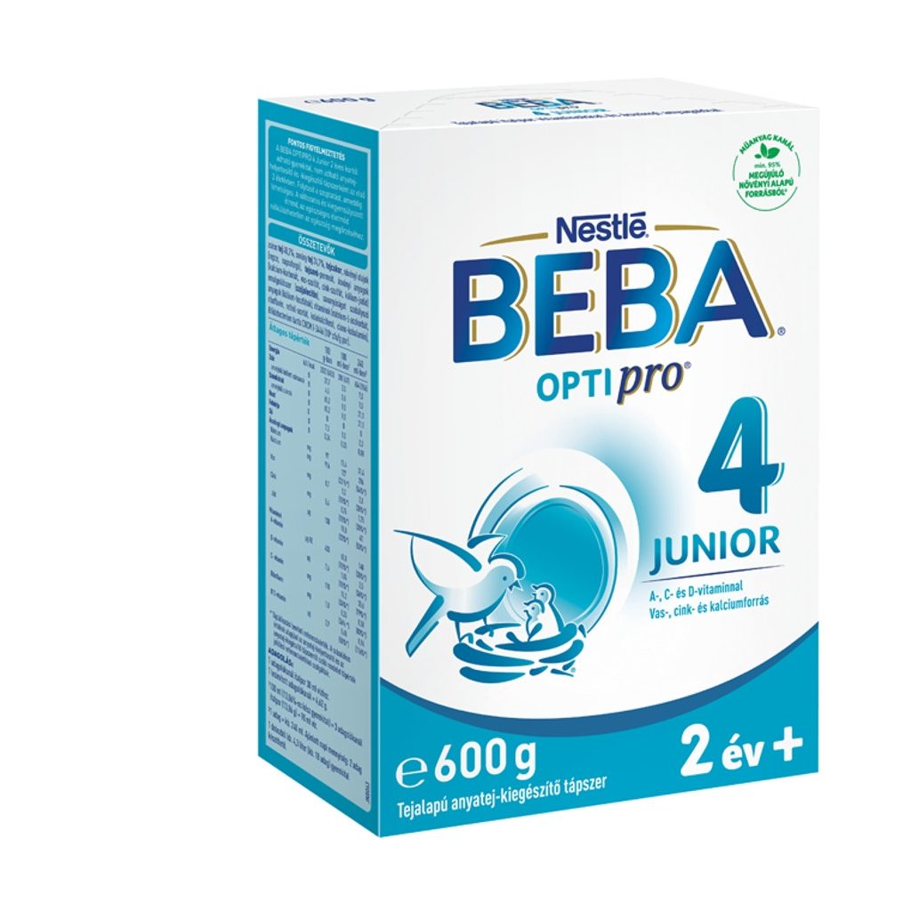 BEBA OptiPro 4 Junior tejalapú italpor vitaminokkal és ásványi anyagokkal 24 hó+ (600 g)