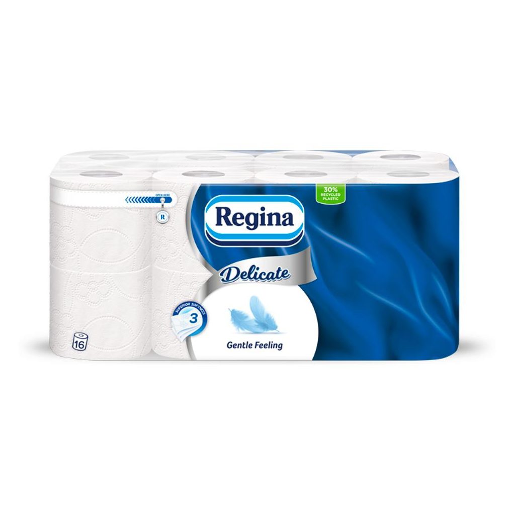 Regina Delicate Gentle Feeling  illatmentes toalettpapír 3 rétegű (16 tekercs)