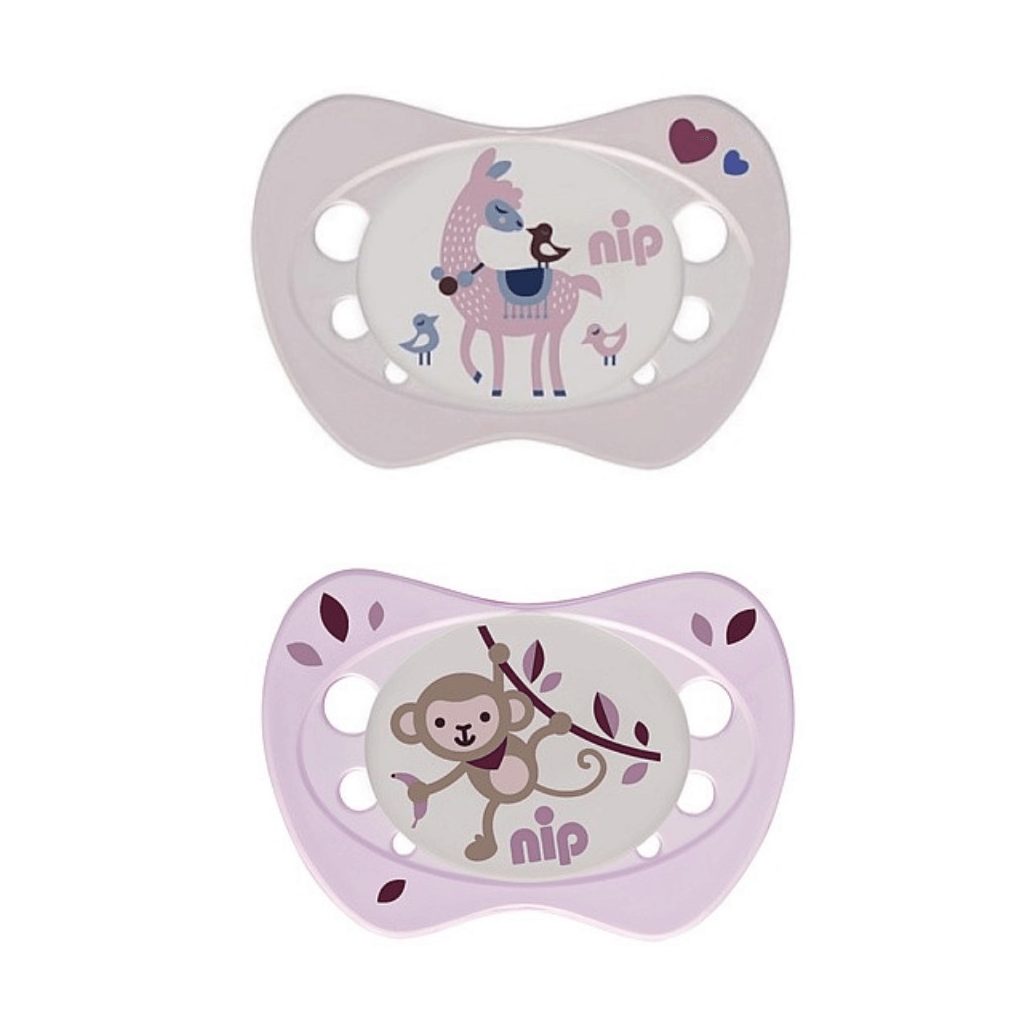Nip újszülött szilikon játszócumi 0-2 hó (lányos)
