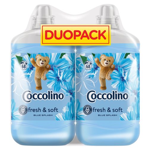 Coccolino Blue Splash öblítőkoncentrátum duopack 2x1700 ml (136 mosás)