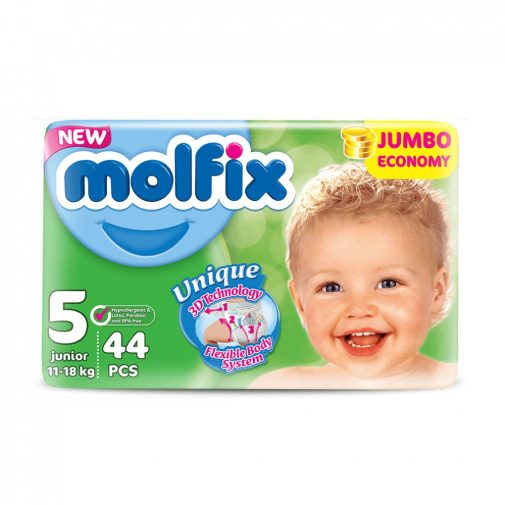 Molfix pelenka, Junior 5, 11-18 kg, 44 db