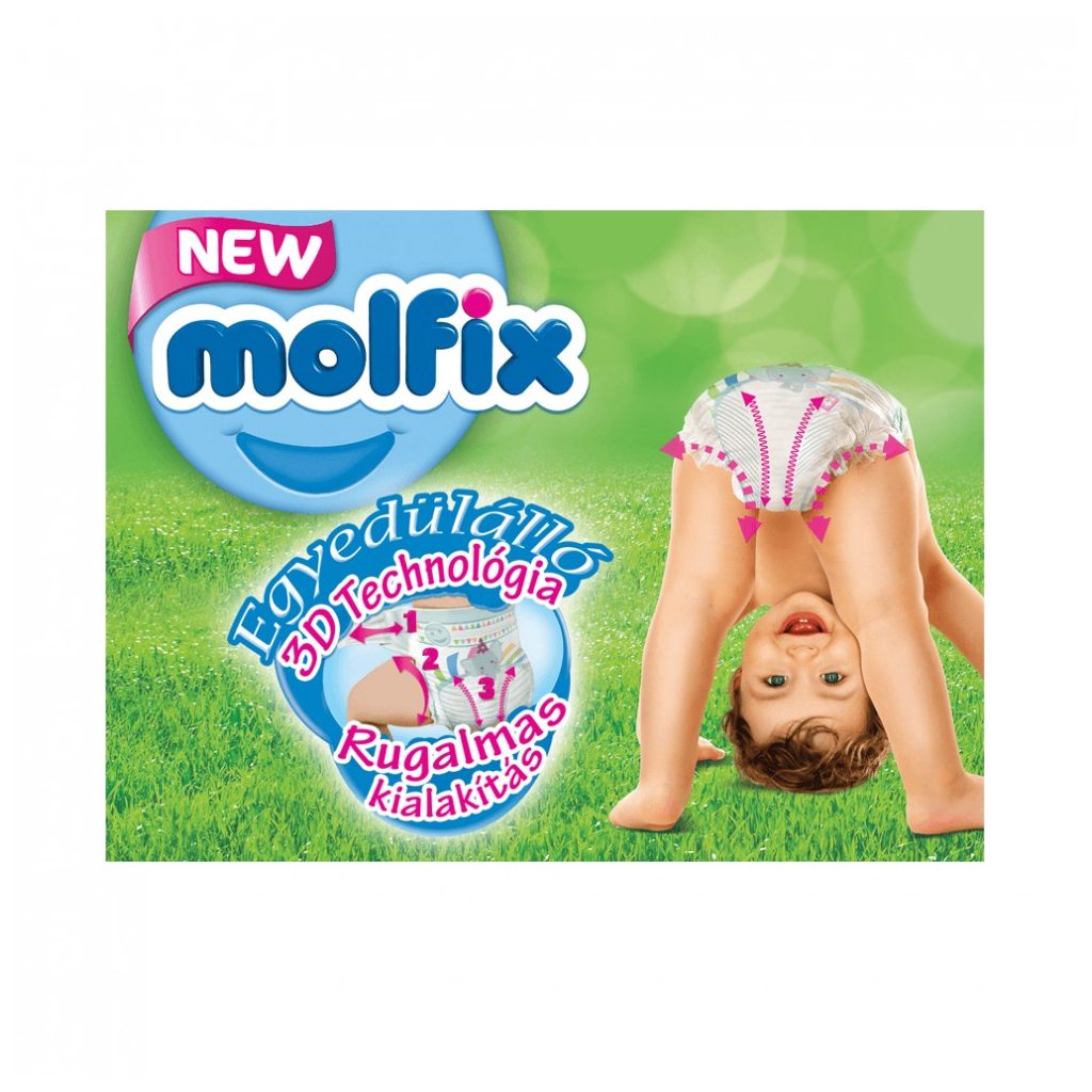 Molfix pelenka, Midi 3, 4-9 kg, HAVI PELENKACSOMAG 180 db