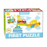 Készségfejlesztő bébi puzzle- Járművek