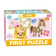 Készségfejlesztő bébi puzzle- A farmon