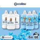 Coccolino Sensitive & Blue Splash öblítőválogatás (6x1700 ml)