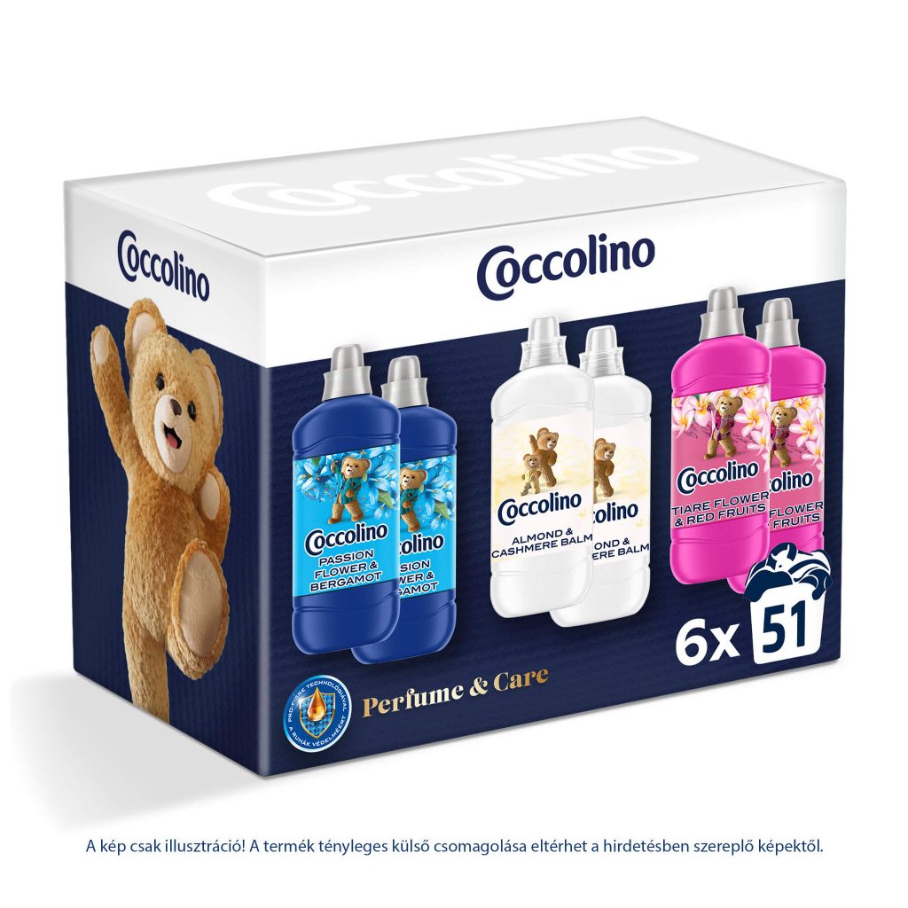 Coccolino Perfume & Care öblítőválogatás (6x1275 ml)