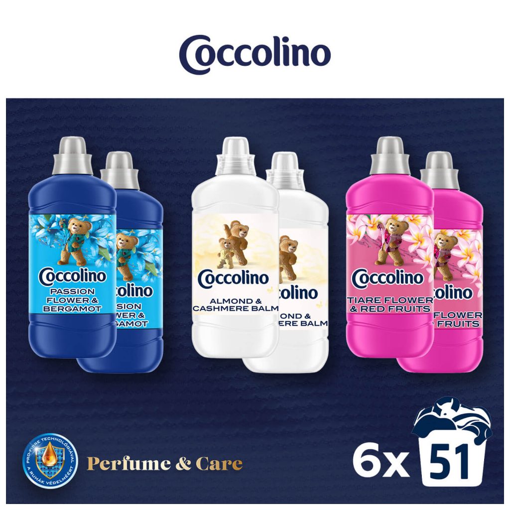 Coccolino Perfume & Care öblítőválogatás (6x1275 ml)