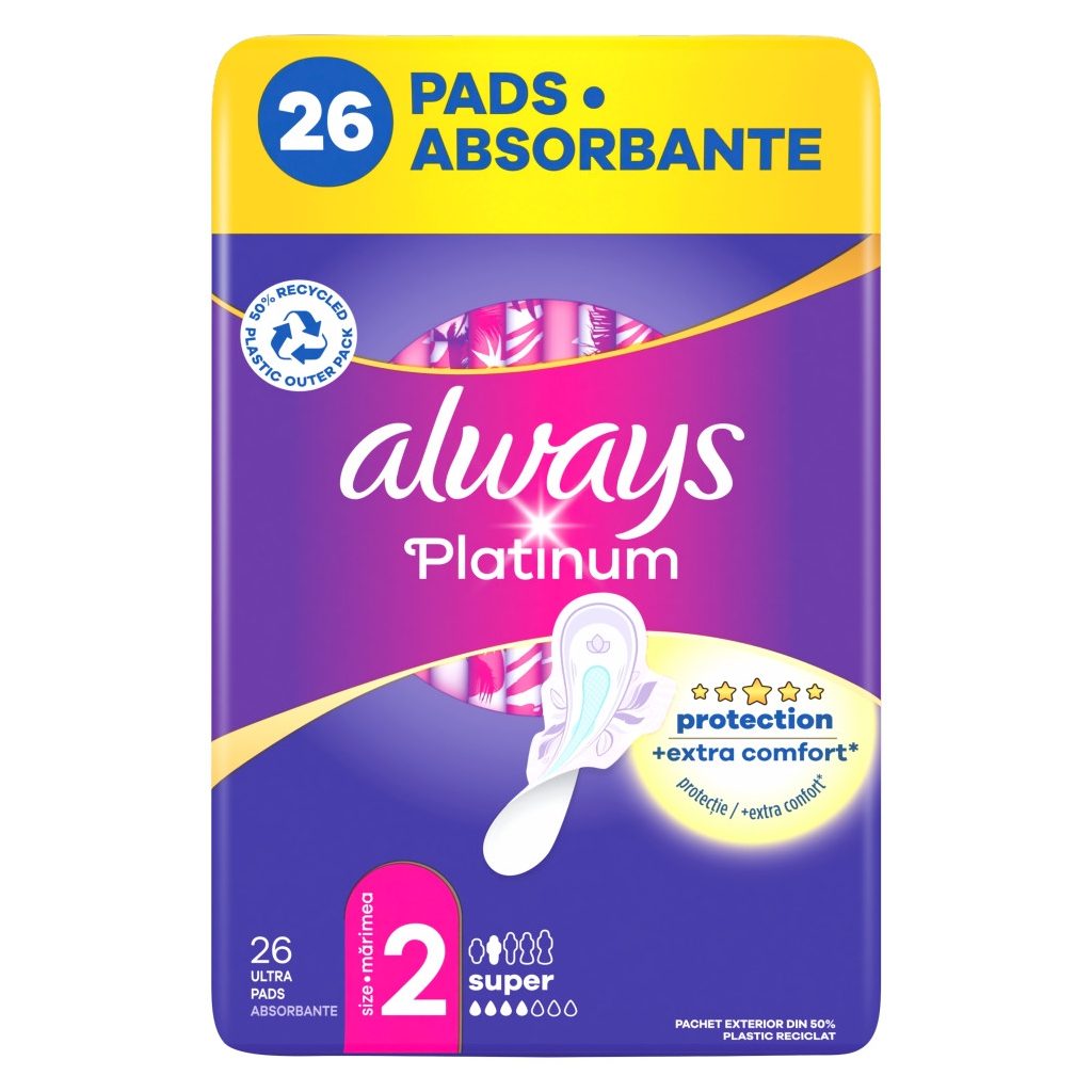 Always Ultra Platinum Super egészségügyi betét (26 db)