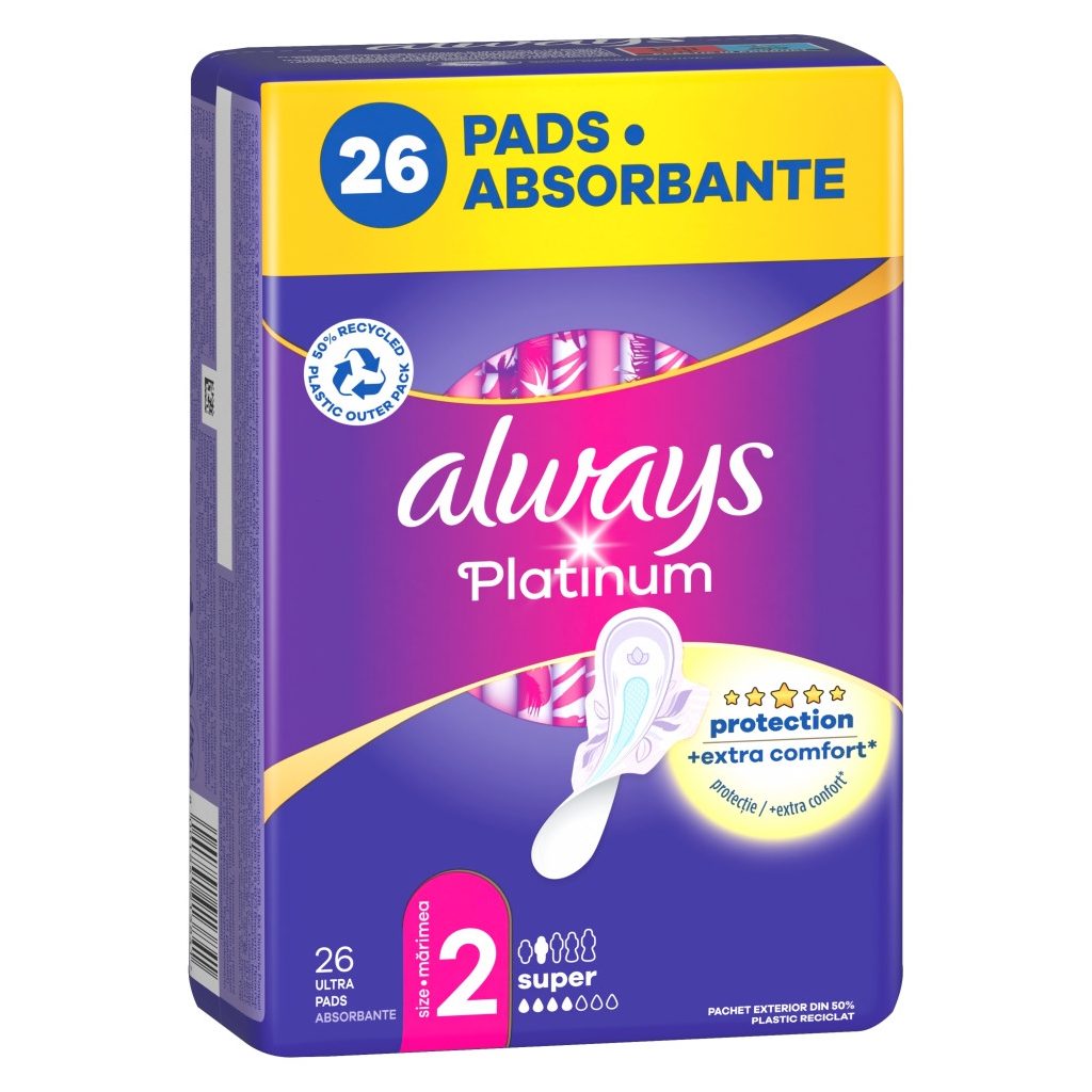 Always Ultra Platinum Super egészségügyi betét (26 db)
