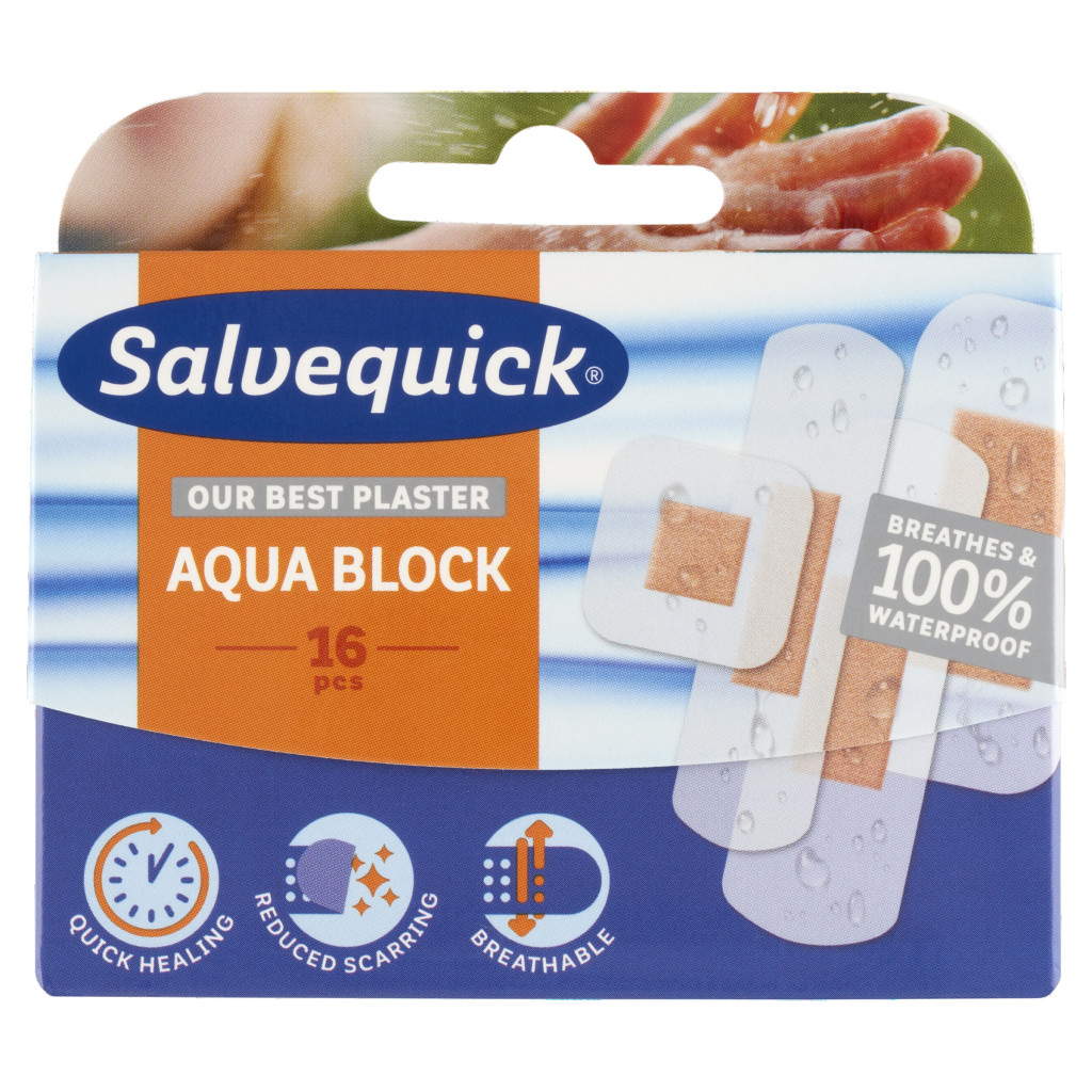 Salvequick Aqua block sebtapasz (16 db)