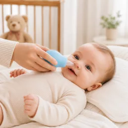 BabyBruin hagyományos pumpás orrszívó (kék)