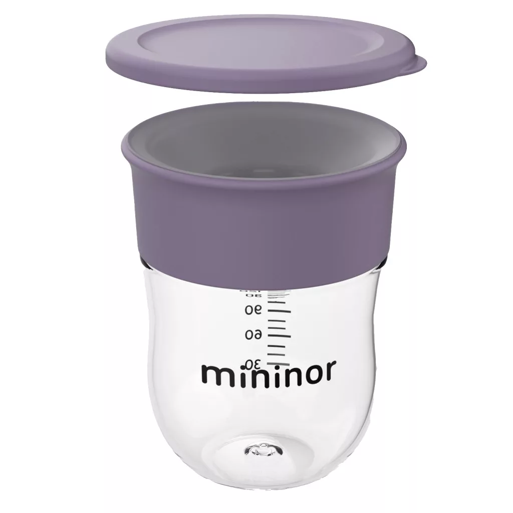 Mininor 360° ivástanuló pohár 220 ml (lila)