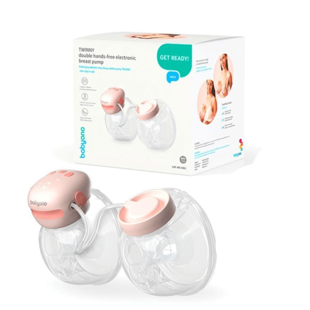 BabyOno Twinny hordozható elektromos dupla mellszívó