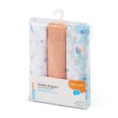 BabyOno textilpelenka - kék-barack (3 db)