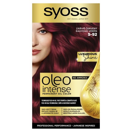 Syoss Color Oleo intenzív olaj hajfesték 5-92 ragyogó vörös (1 db)