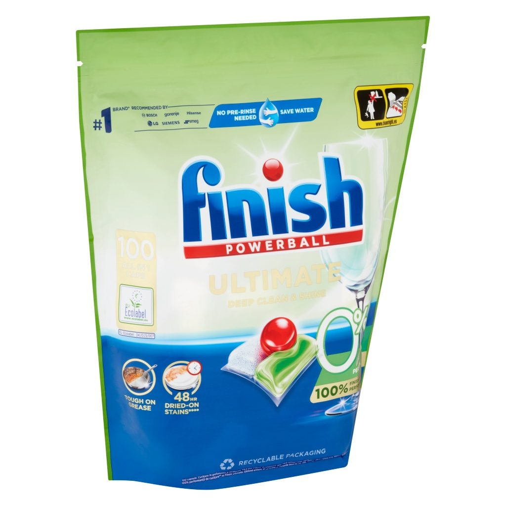 Finish Ultimate All in 1 mosogatógép-kapszula, Zero (100 db)