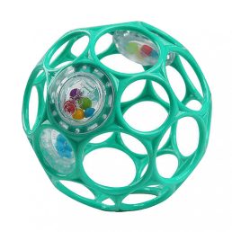 Oball csörgős játék 10 cm - türkizkék (0 hó+)