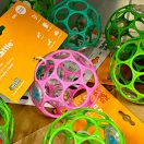 Oball csörgős játék 10 cm - türkizkék (0 hó+)