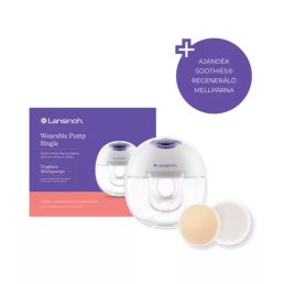   Lansinoh hordható mellszívó - 4 fázisú, egyes + Soothies® regeneráló mellpárna szett
