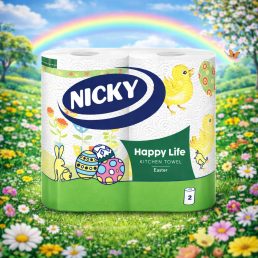 Nicky Easter 2 rétegű mintás papírtörlő (2 db)