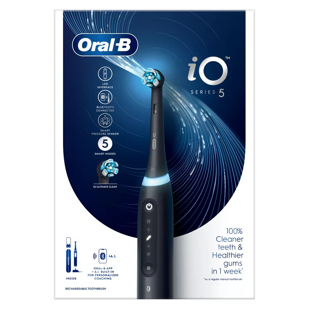 Oral-B iO 5 Elektromos fogkefe fekete