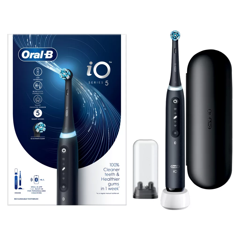 Oral-B iO 5 Elektromos fogkefe fekete
