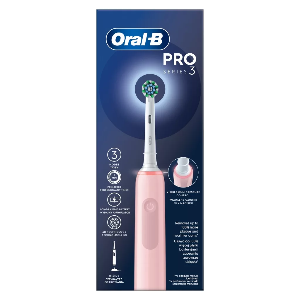 Oral-B Pro Series 3 Elektromos fogkefe pink