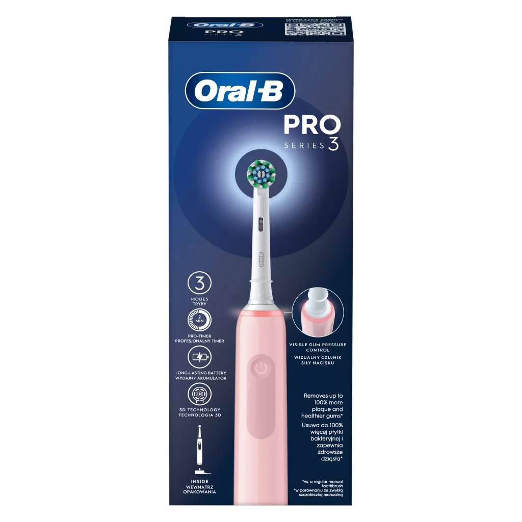 Oral-B Pro Series 3 Elektromos fogkefe pink