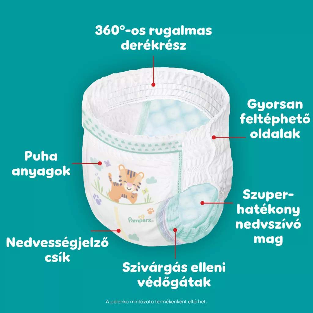 Pampers Active Baby Pants bugyipelenka 8, 17+ kg HAVI PELENKACSOMAG 112 db
