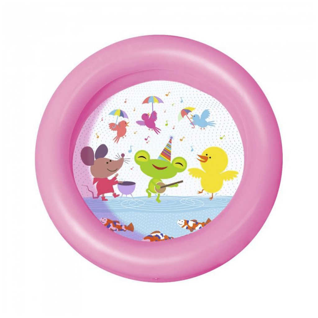 Bestway kétgyűrűs rózsaszín baba medence (61x15 cm)